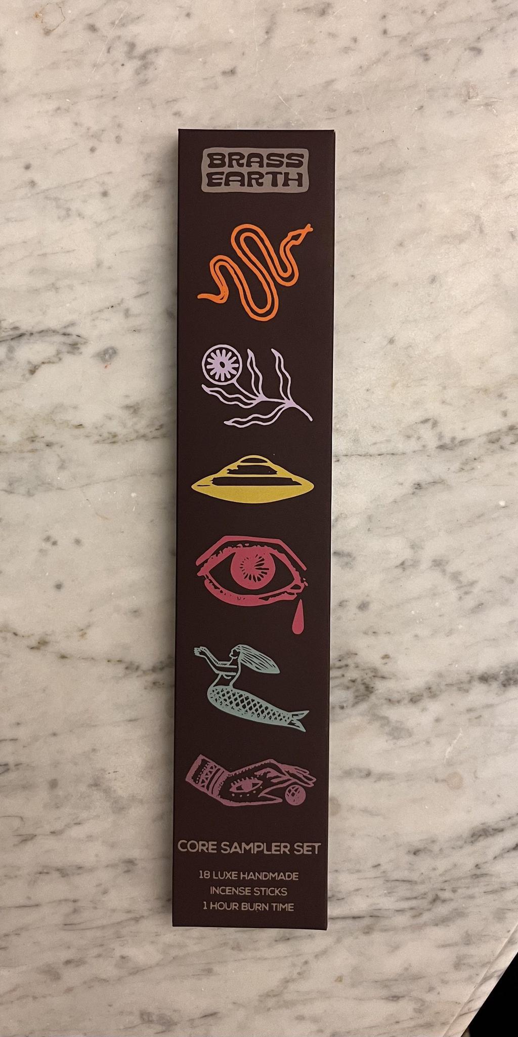 Sampler Pack Mix Scent Brass Earth Incense