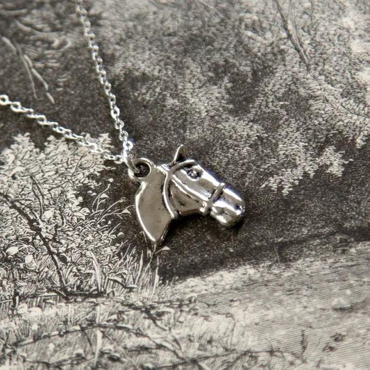 Horse Head Charm Necklace