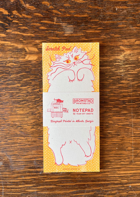 Scratch Pad Cat - Risograph Notepad