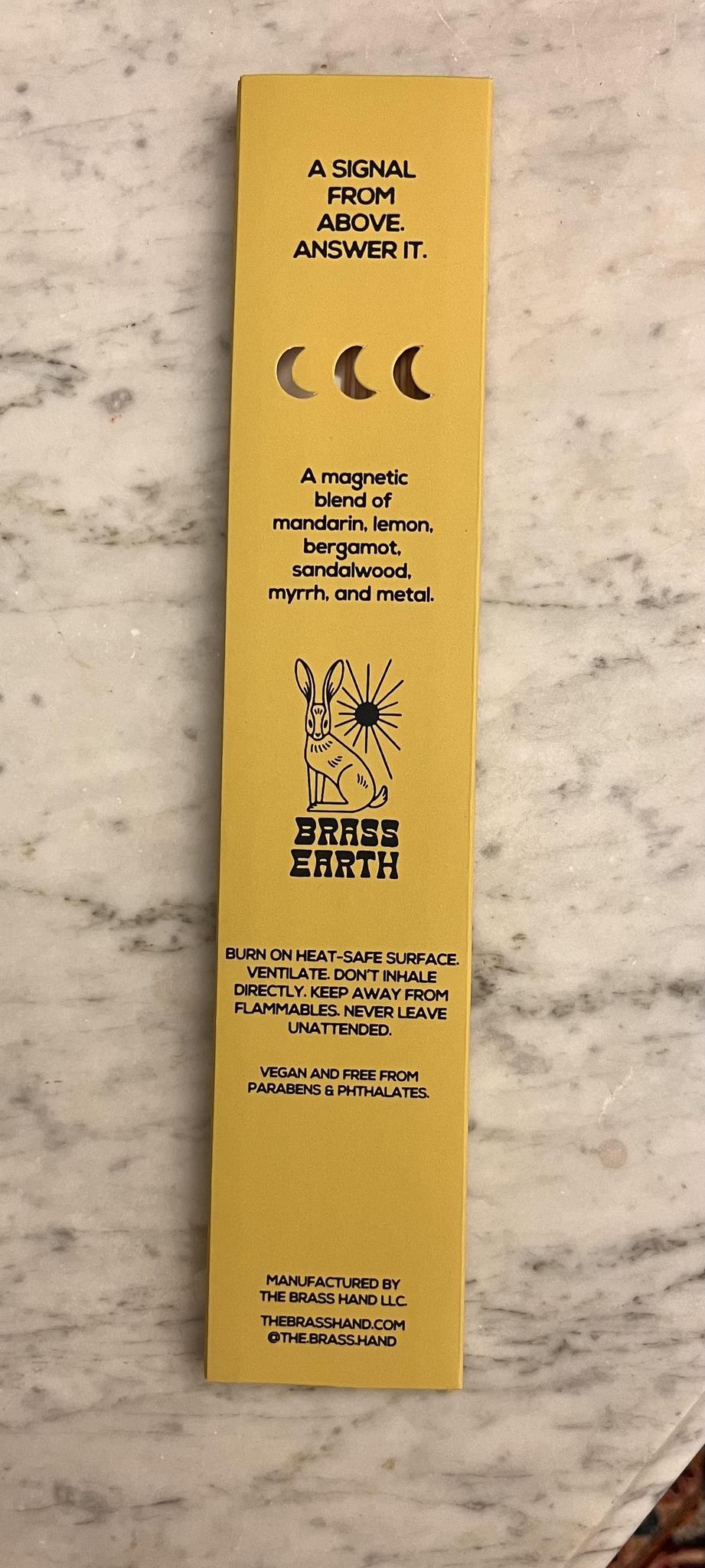 'The Calling' Brass Earth Incense Stick