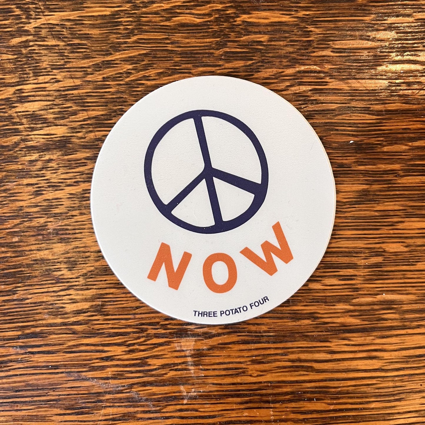 Peace Now Sticker